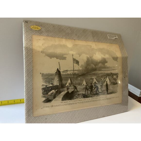 Antique Newspaper Civil War Cape Girardeau Harper Pictorial 1800s Military Rare - Picture 3 of 7